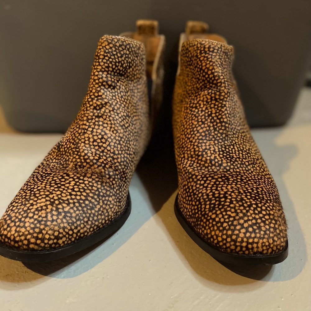 Seychelles Offstage Genuine Calf Hair Ankle Bootie